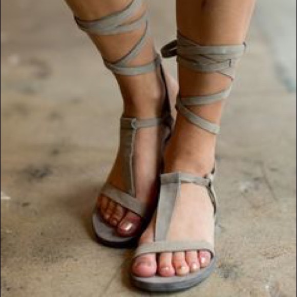 free people lace up sandals